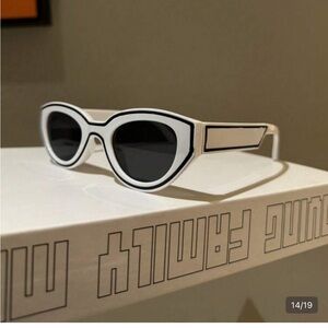 White Retro Sunglasses